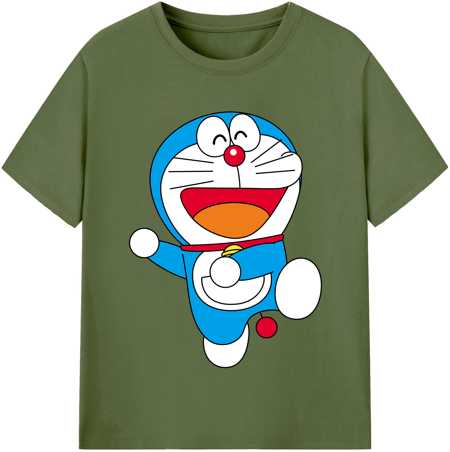 （画像用） ドラえもん Doraemon 綿100％半袖Tシャツ（フロントプリント）